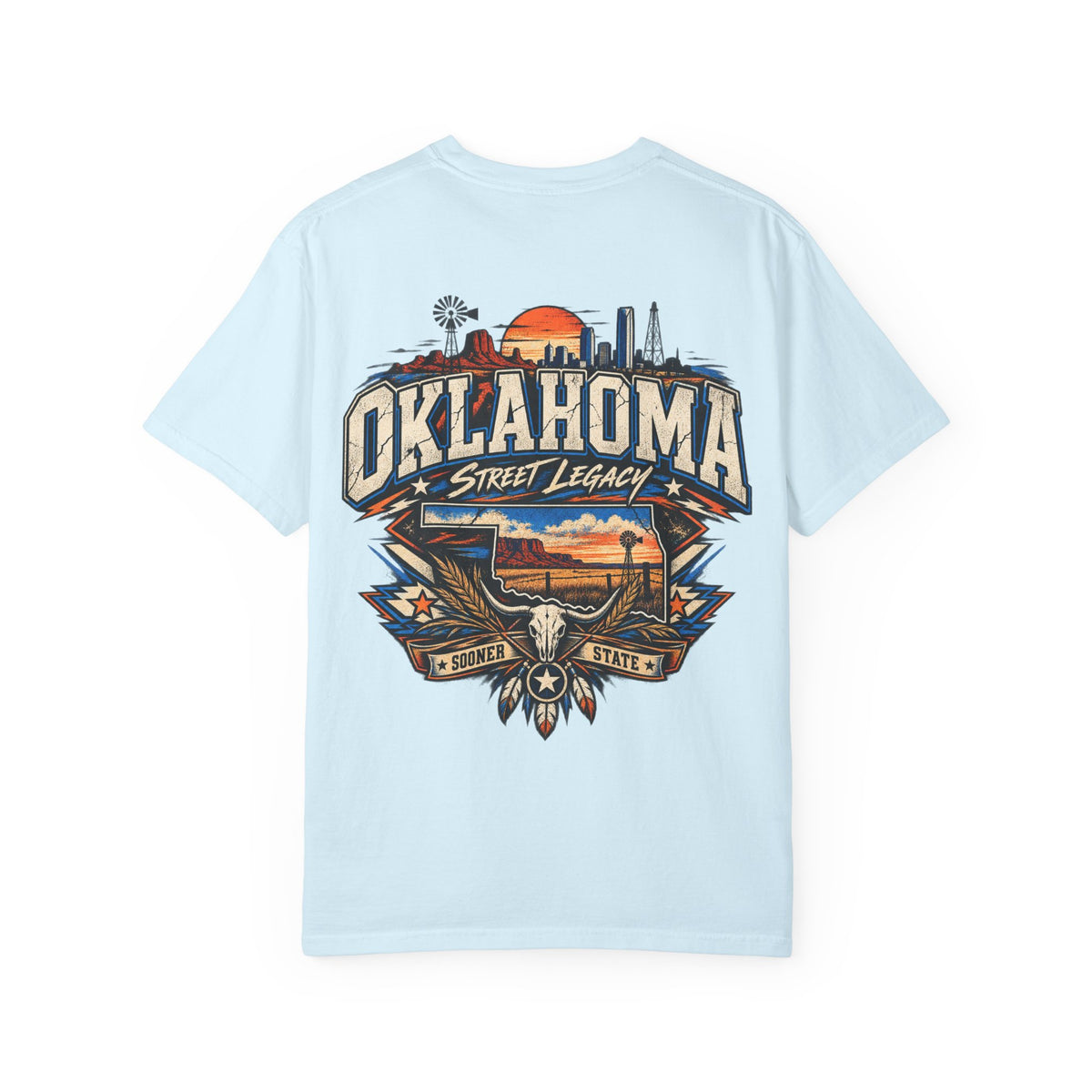 Oklahoma Street Legacy Unisex Comfort Color 1717 Streetwear Graphic Tee