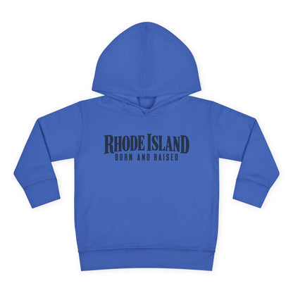 Rhode Island Born and Raised Premium Heritage Unisex Toddler Pullover Fleece Hoodie