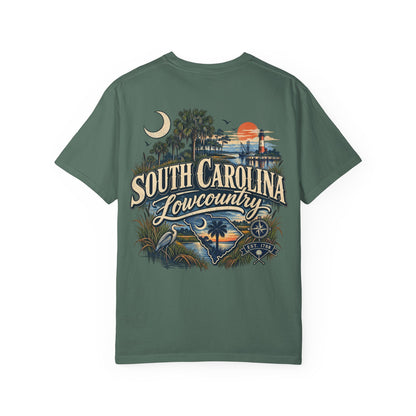 South Carolina Lowcountry Unisex Comfort Color 1717 Streetwear Graphic Tee