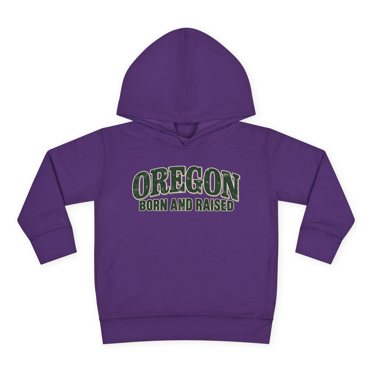 Oregon Born and Raised Classic Souvenir Unisex Toddler Pullover Fleece Hoodie