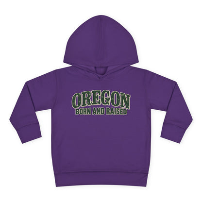 Oregon Born and Raised Classic Souvenir Unisex Toddler Pullover Fleece Hoodie