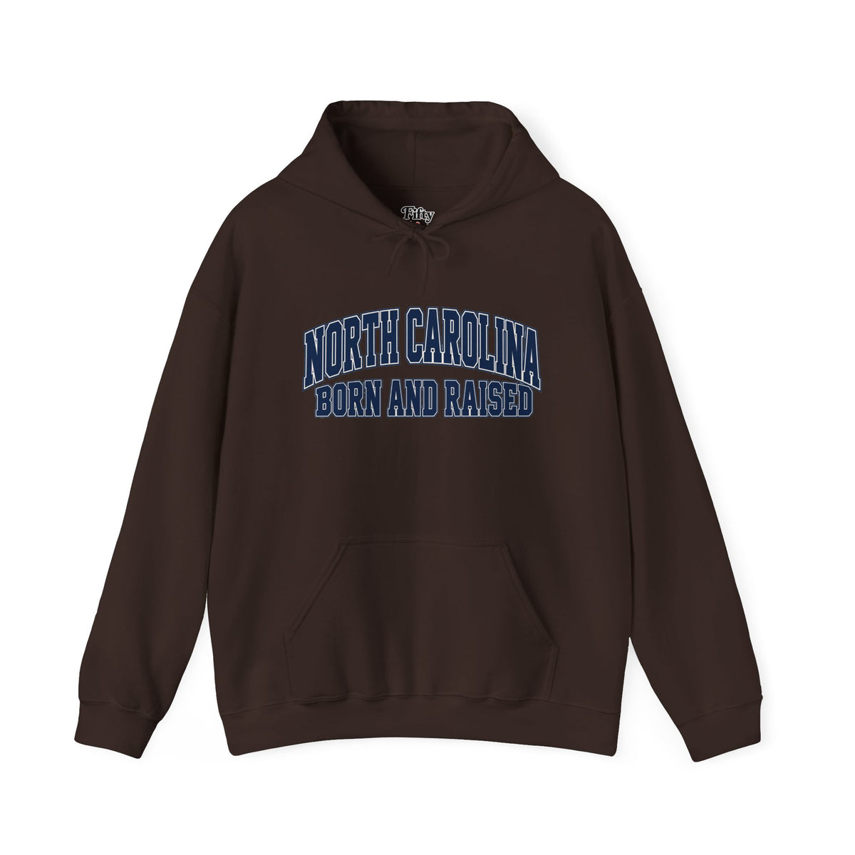 North Carolina Born and Raised Old-School Sportswear Unisex Hoodie Graphic