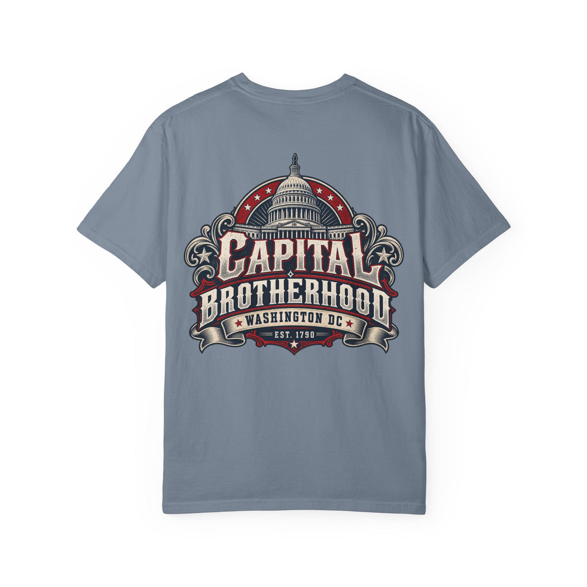 Washington DC Capital Brotherhood Unisex Comfort Color 1717 Streetwear Graphic Tee