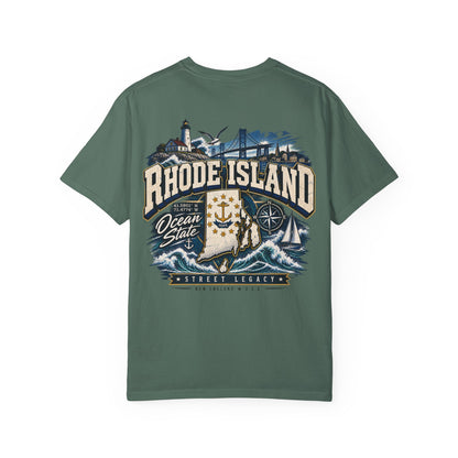 Rhode Island Street Legacy Unisex Comfort Color 1717 Streetwear Graphic Tee