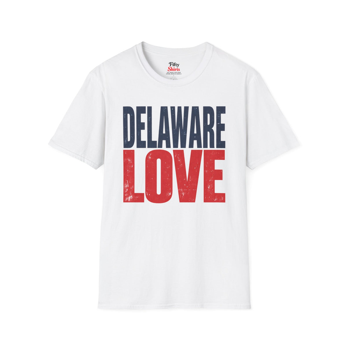 Delaware Love Unisex Softstyle T Shirt State Name Graphic Tee