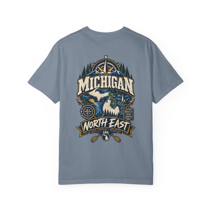 Michigan North East Unisex Comfort Color 1717 Streetwear Graphic Tee