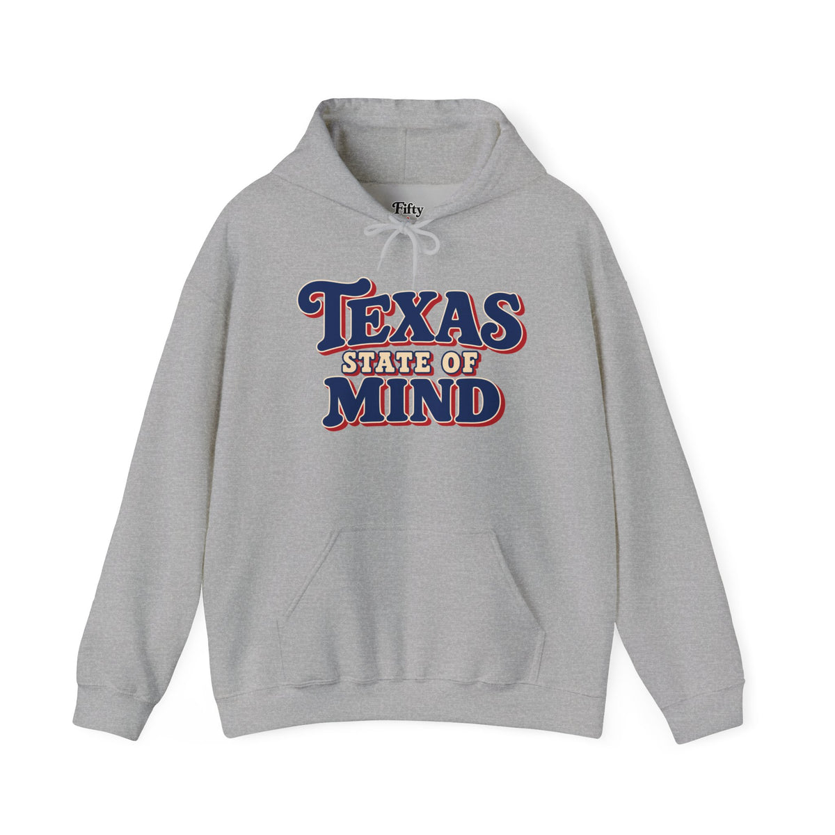 Texas State Of Mind Unisex Hoodie State Name Graphic