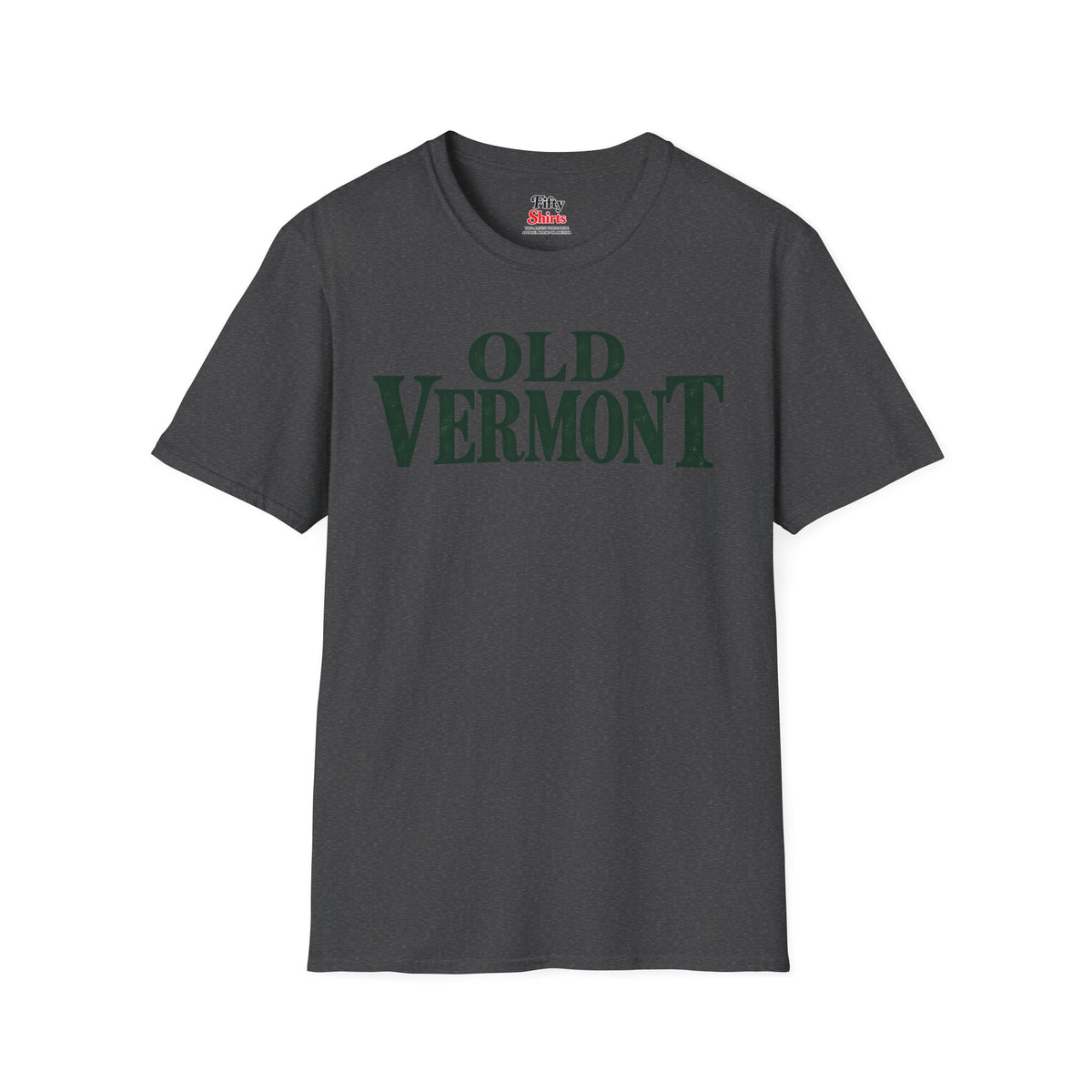 Old Vermont Unisex Softstyle T Shirt State Name Graphic Tee