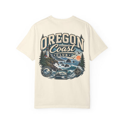 Oregon Coast Club Unisex Comfort Color 1717 Streetwear Graphic Tee