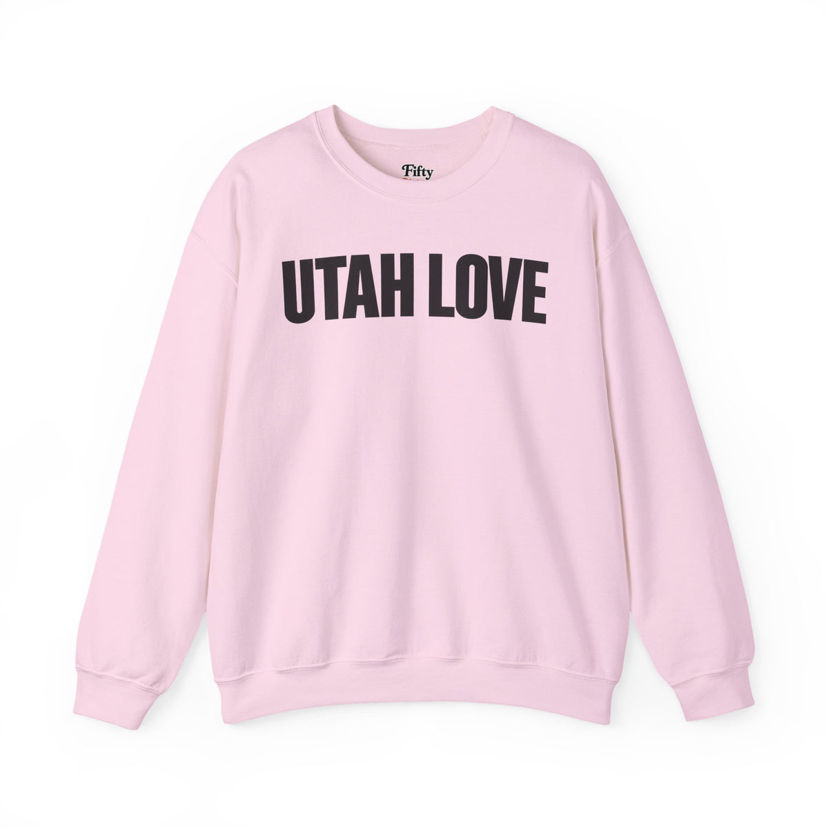 Utah Love Unisex Crewneck Sweatshirt State Name Graphic