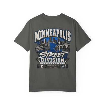 Minnesota Minneapolis Street Division Unisex Comfort Color 1717 Streetwear Graphic Tee