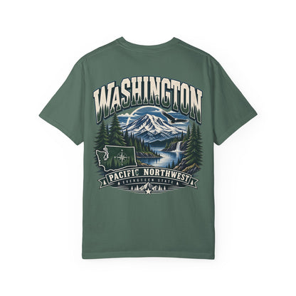 Washington Pacific Northwest Unisex Comfort Color 1717 Streetwear Graphic Tee