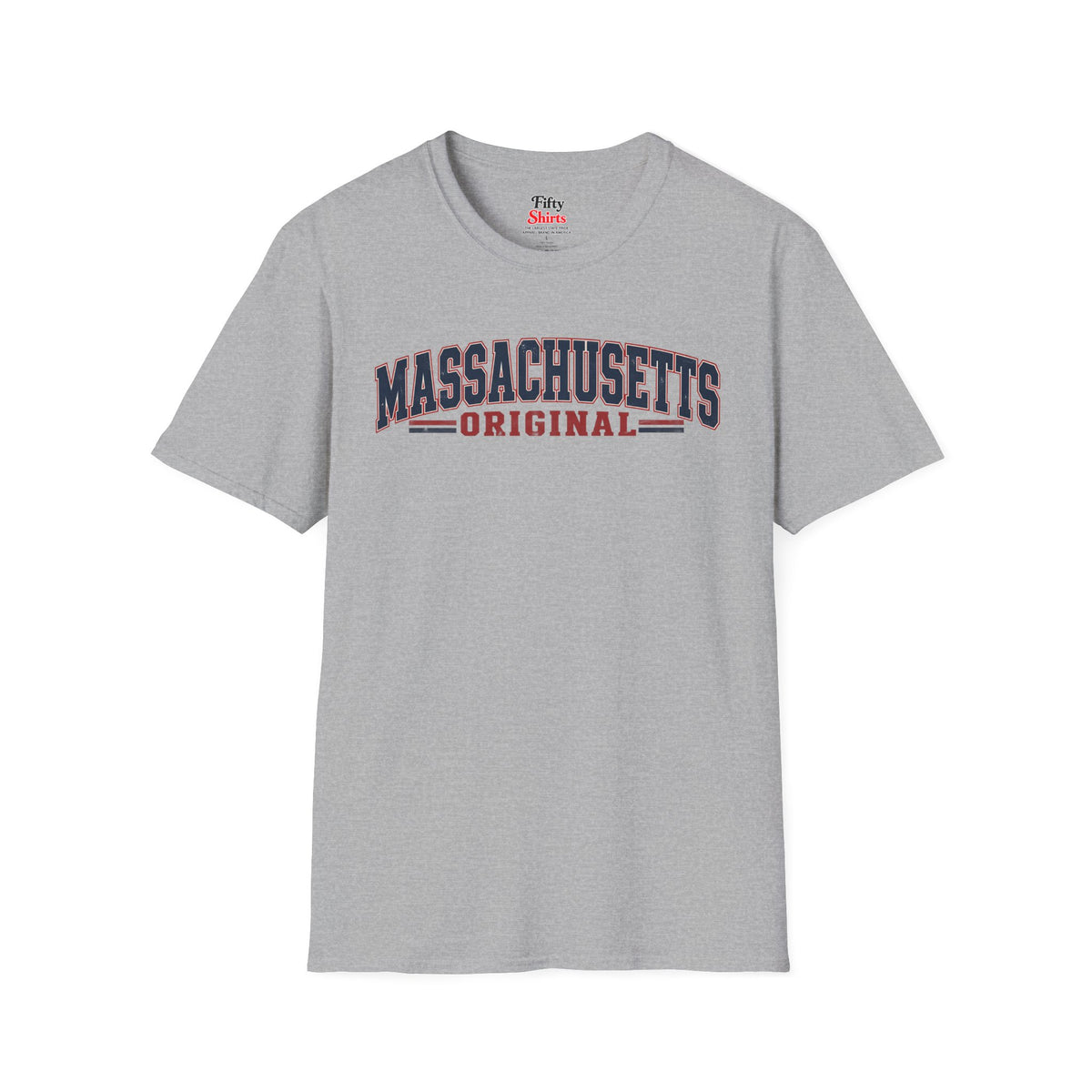 Massachusetts Original Unisex Softstyle T Shirt State Name Graphic Tee