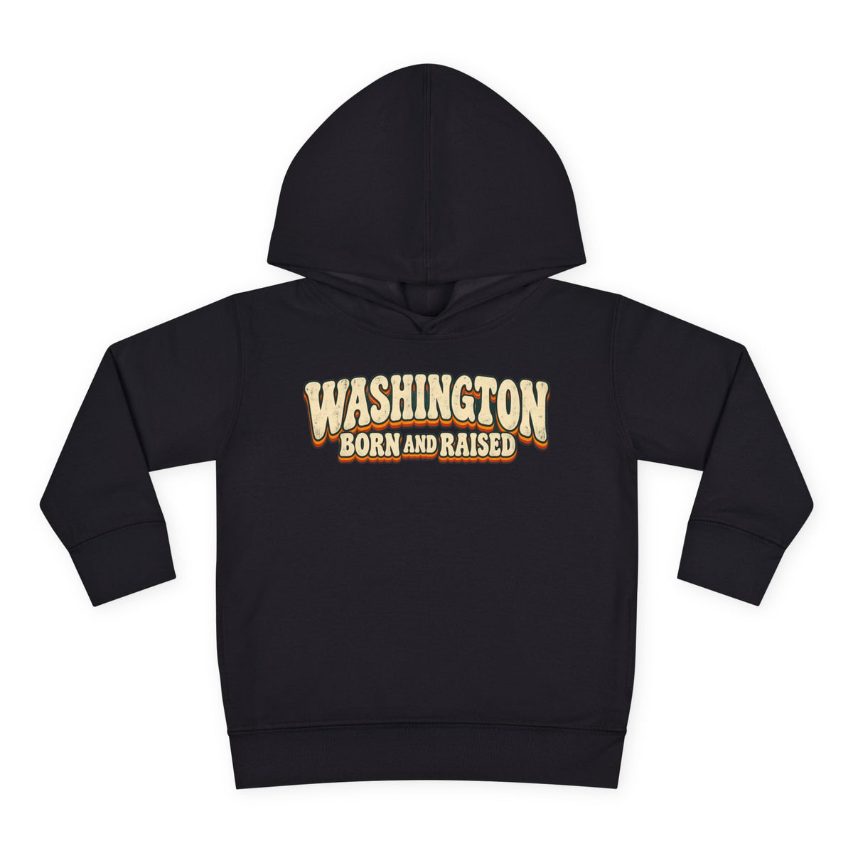 Washington Born and Raised Vintage 1970s Unisex Toddler Pullover Fleece Hoodie