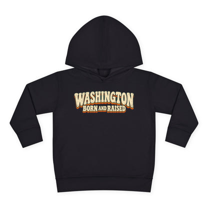Washington Born and Raised Vintage 1970s Unisex Toddler Pullover Fleece Hoodie