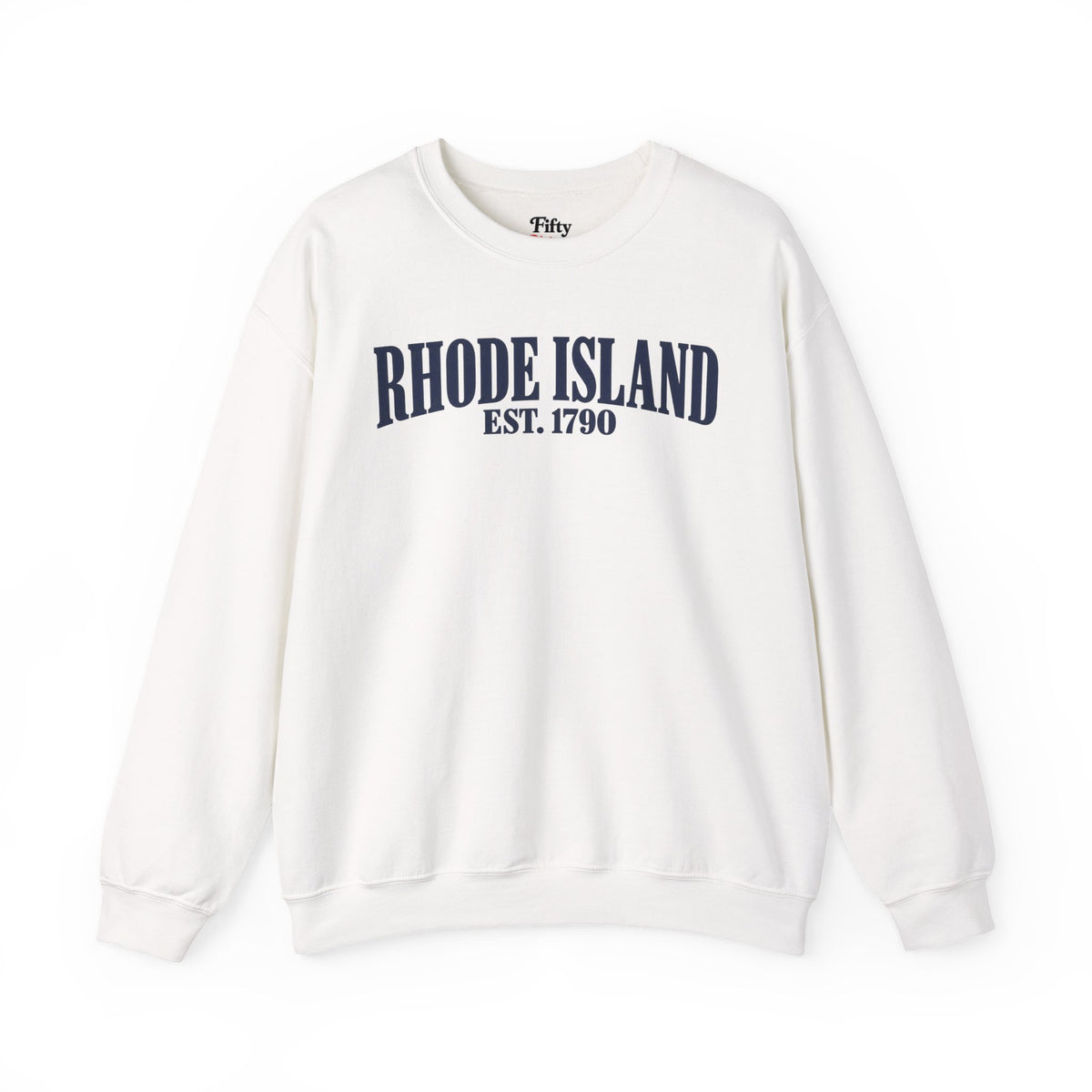 Rhode Island EST 1790 Unisex Crewneck Sweatshirt State Name Graphic