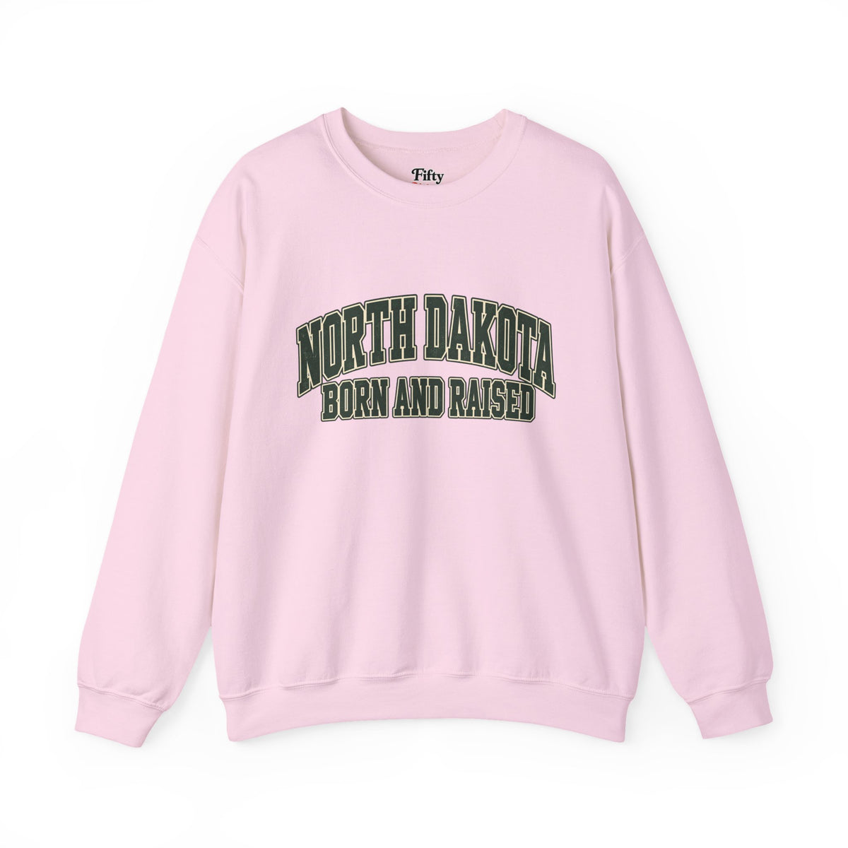 North Dakota Born and Raised Old-School Athletic Unisex Sweatshirt Graphic