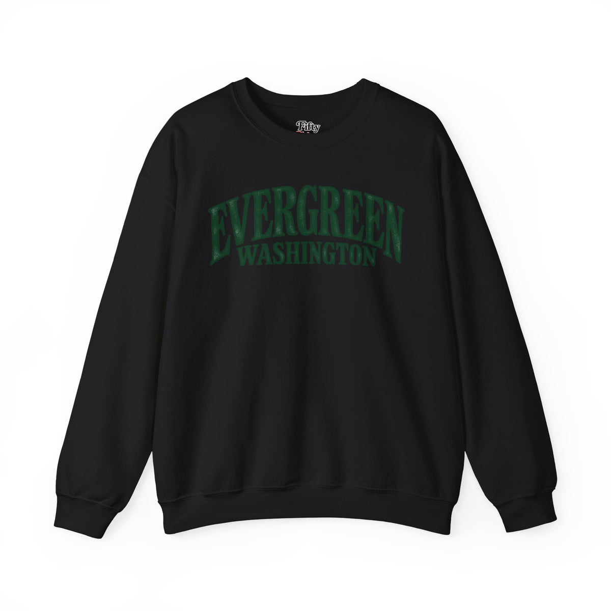 Evergreen Washington Unisex Crewneck Sweatshirt State Name Graphic