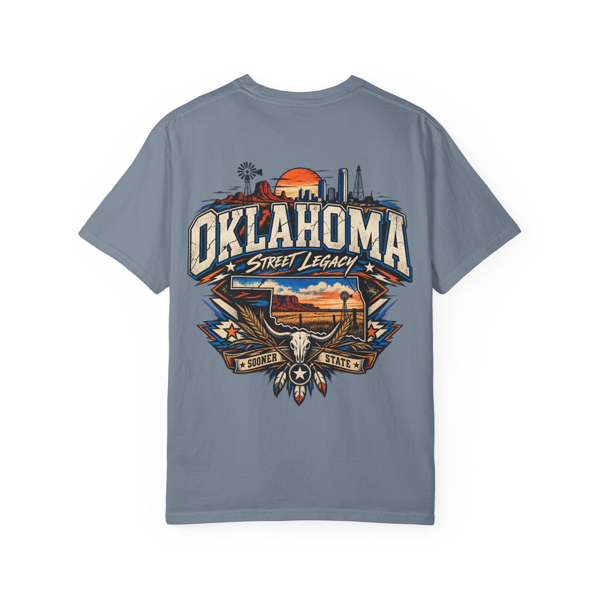Oklahoma Street Legacy Unisex Comfort Color 1717 Streetwear Graphic Tee