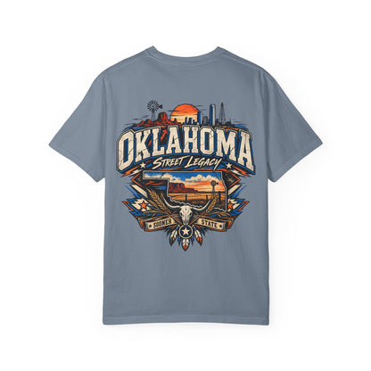 Oklahoma Street Legacy Unisex Comfort Color 1717 Streetwear Graphic Tee