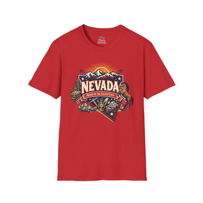 Nevada State Pride Unisex Softstyle T Shirt State Pride Graphic Tee Collections FS03