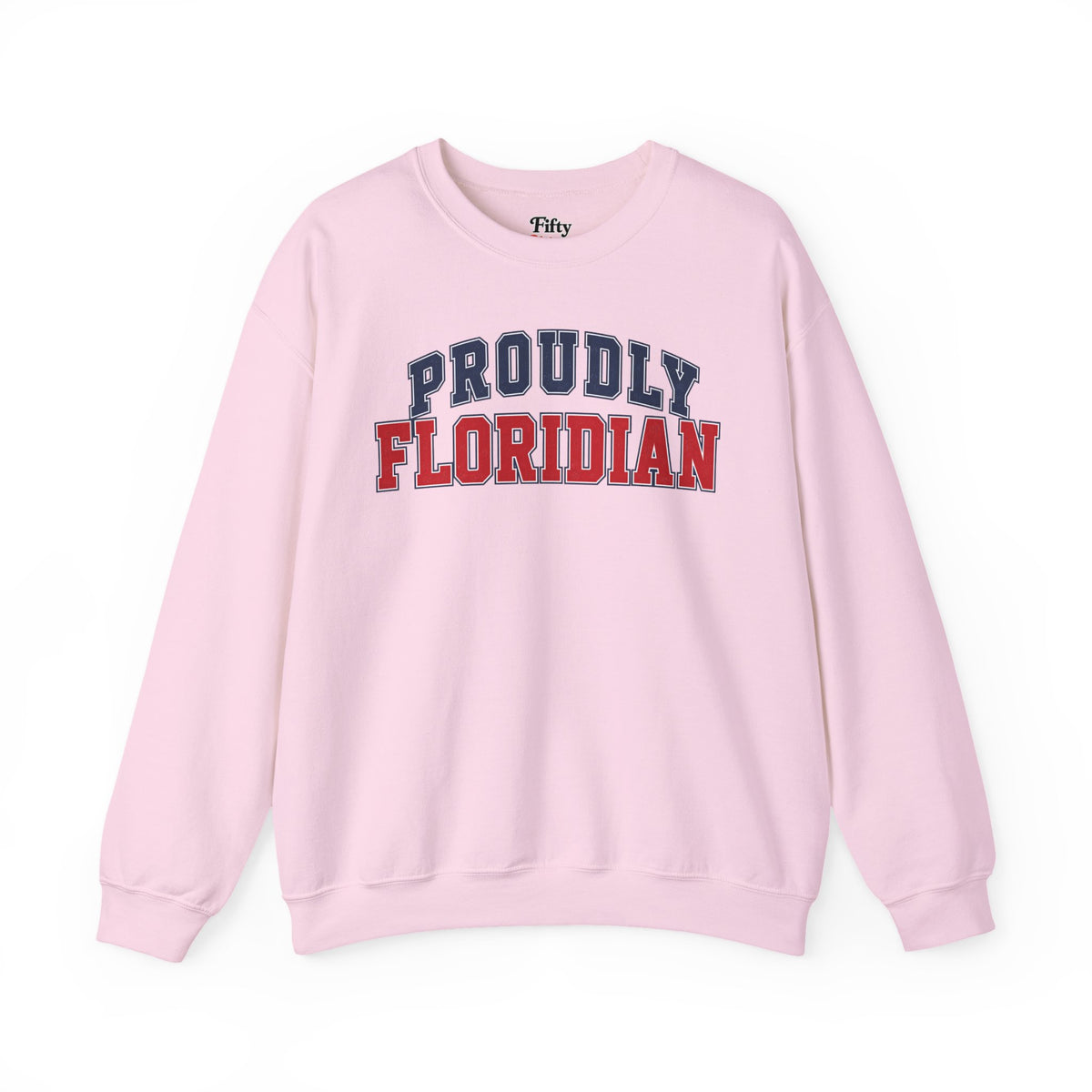Proudly Floridian Florida Unisex Crewneck Sweatshirt State Name Graphic