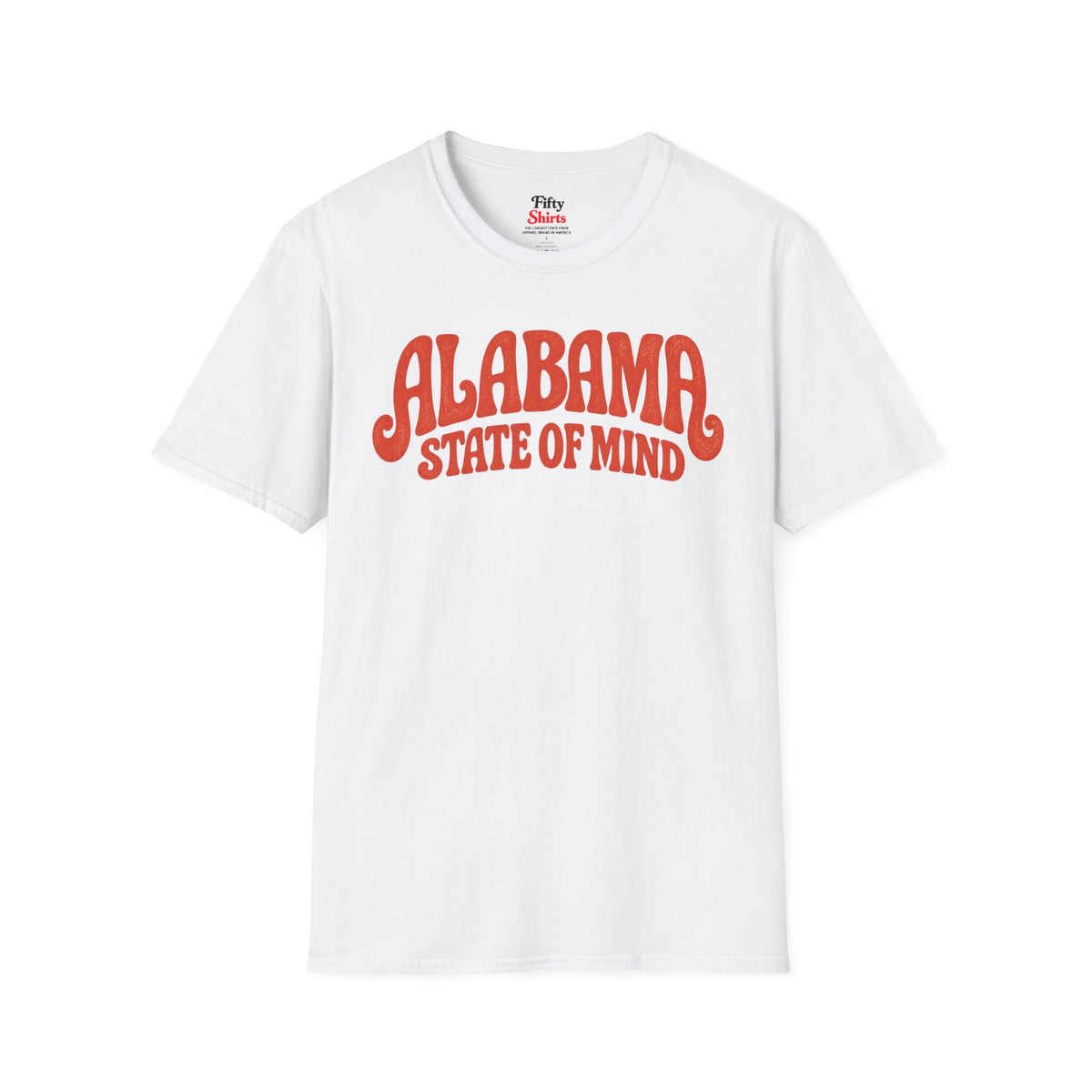 Alabama State of Mind Unisex Softstyle T Shirt State Name Graphic Tee