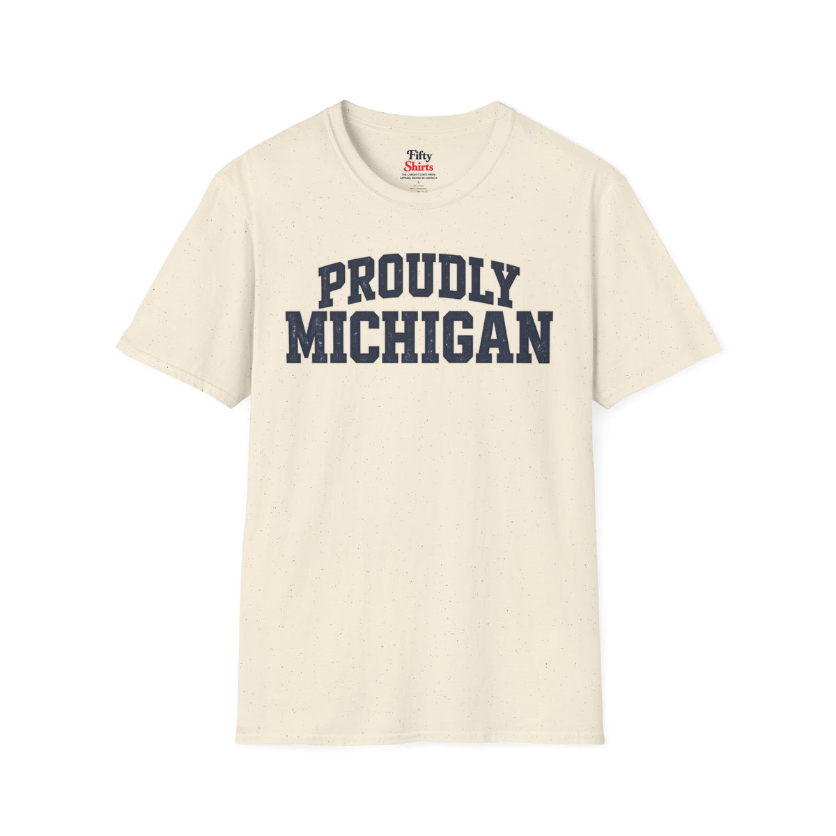 Proudly Michigan Unisex Softstyle T Shirt State Name Graphic Tee
