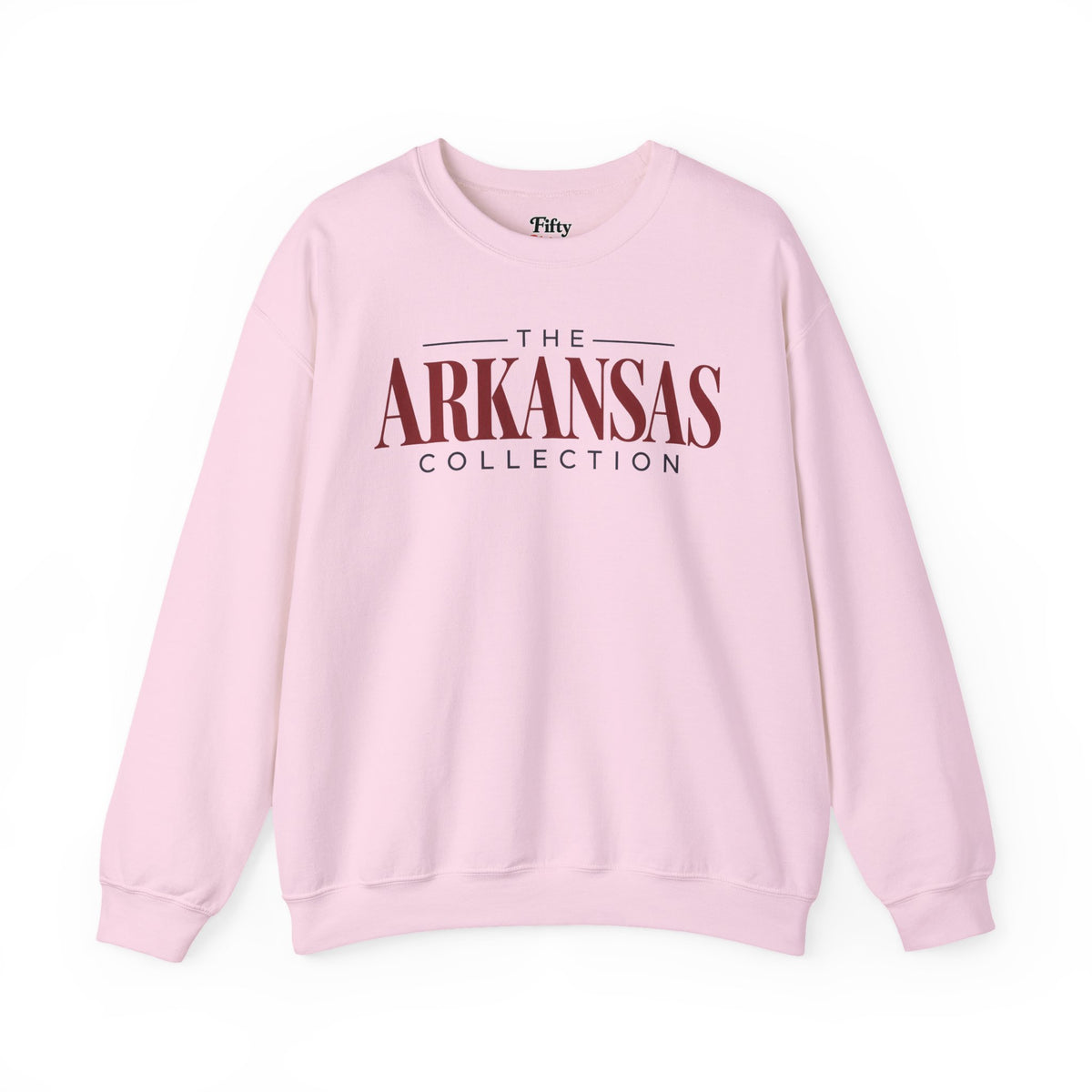 The Arkansas Collection Unisex Crewneck Sweatshirt State Name Graphic