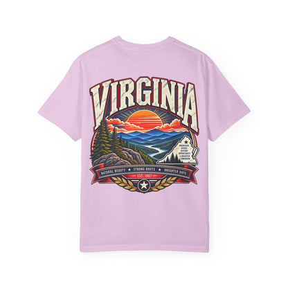 Virginia Mountains Unisex Comfort Color 1717 Streetwear Graphic Tee
