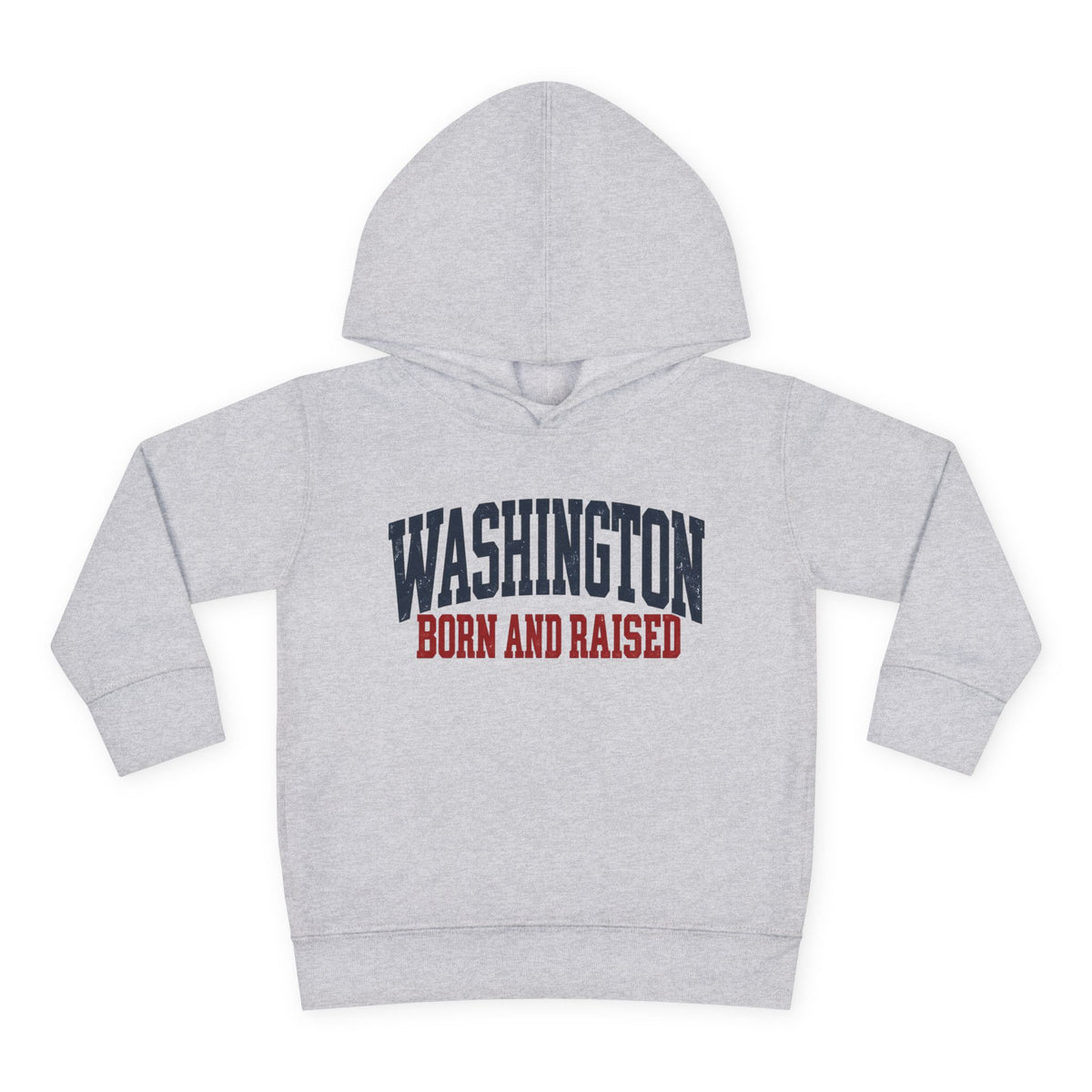 Washington Born and Raised Vintage Americana Unisex Toddler Pullover Fleece Hoodie
