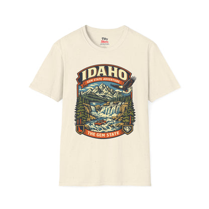 Idaho Gem State Adventure Unisex Softstyle T Shirt State Pride Graphic Tee Collections FS03