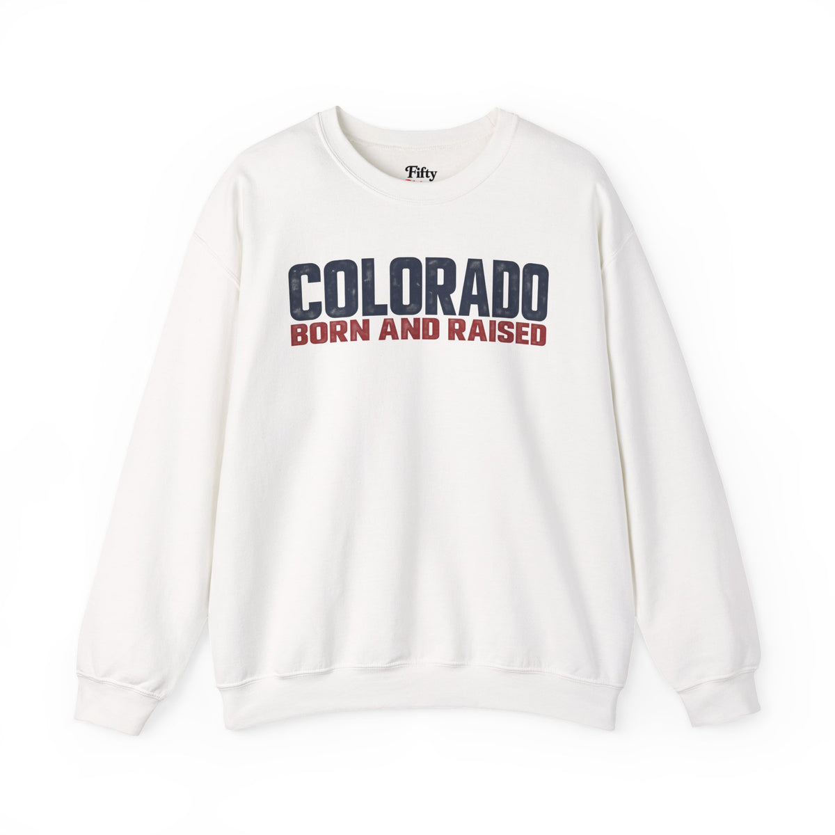 Colorado Born and Raised Minimal Modern Unisex Sweatshirt Graphic