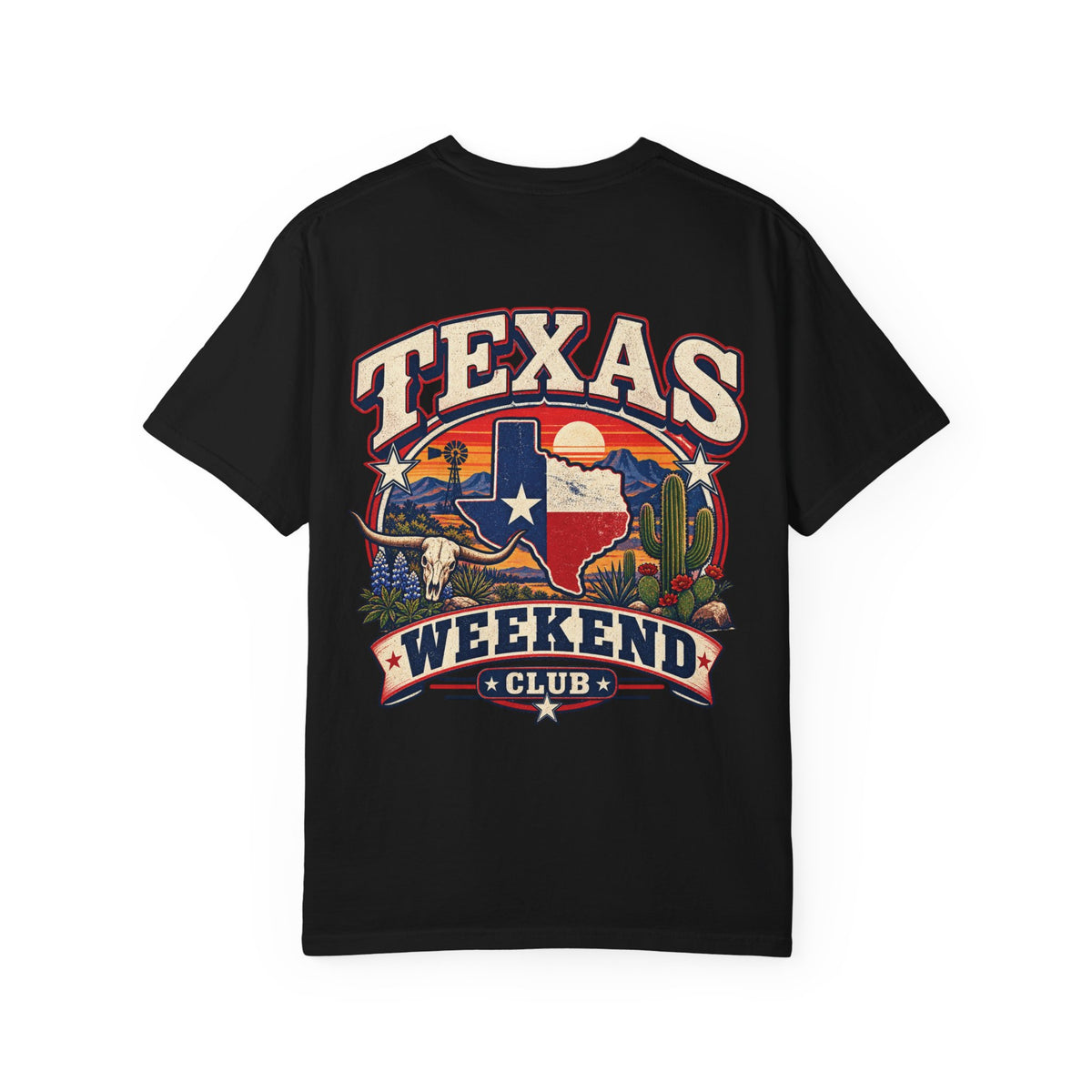 Texas Weekend Club Unisex Comfort Color 1717 Streetwear Graphic Tee