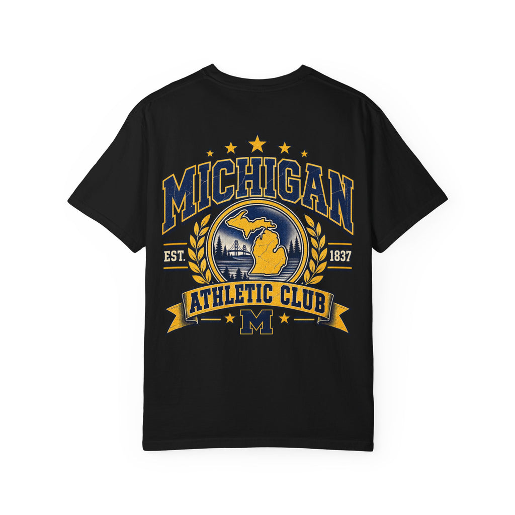 Michigan Athletic Club Unisex Comfort Color 1717 Streetwear Graphic Tee