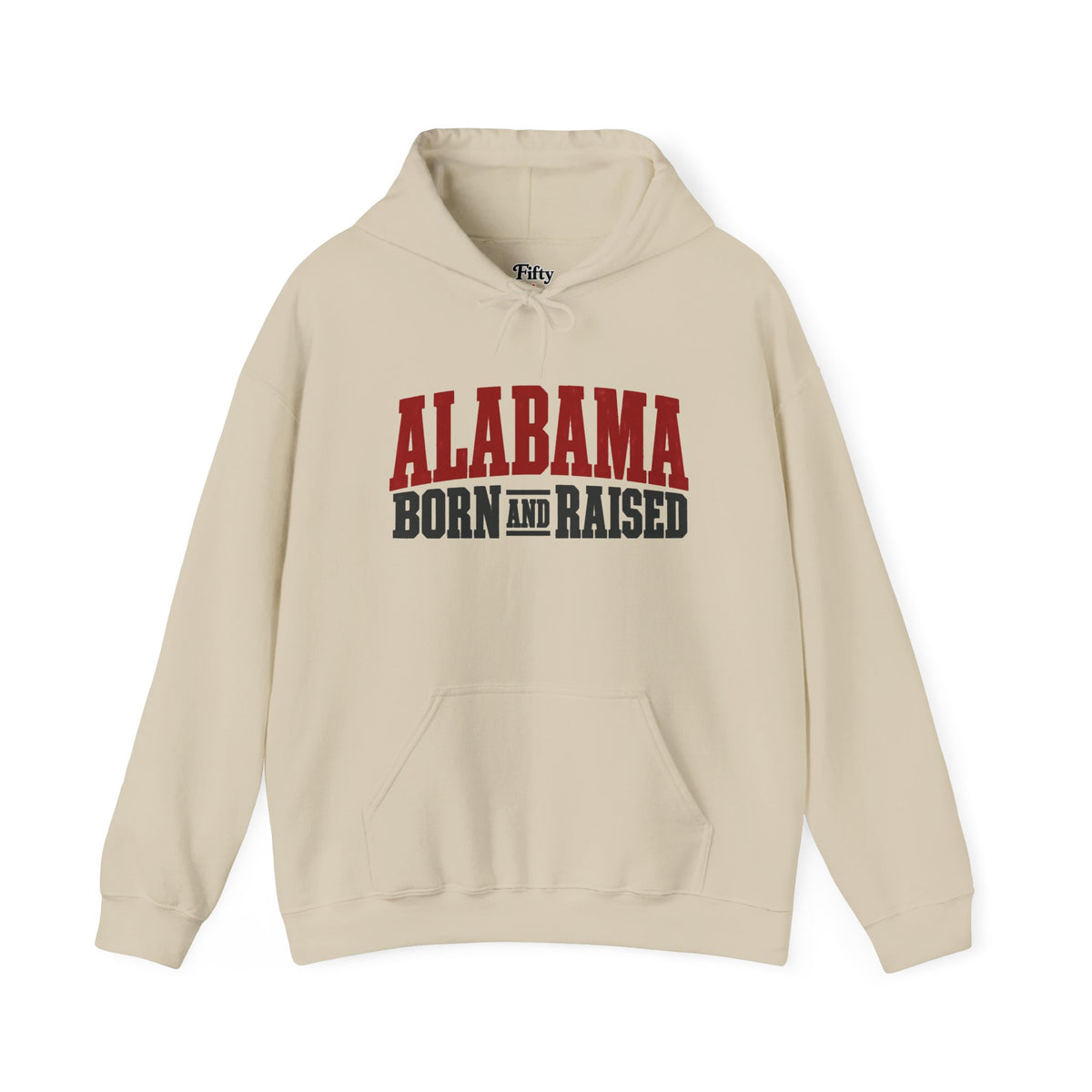 Alabama Born and Raised Rugged Workwear Unisex Hoodie Graphic