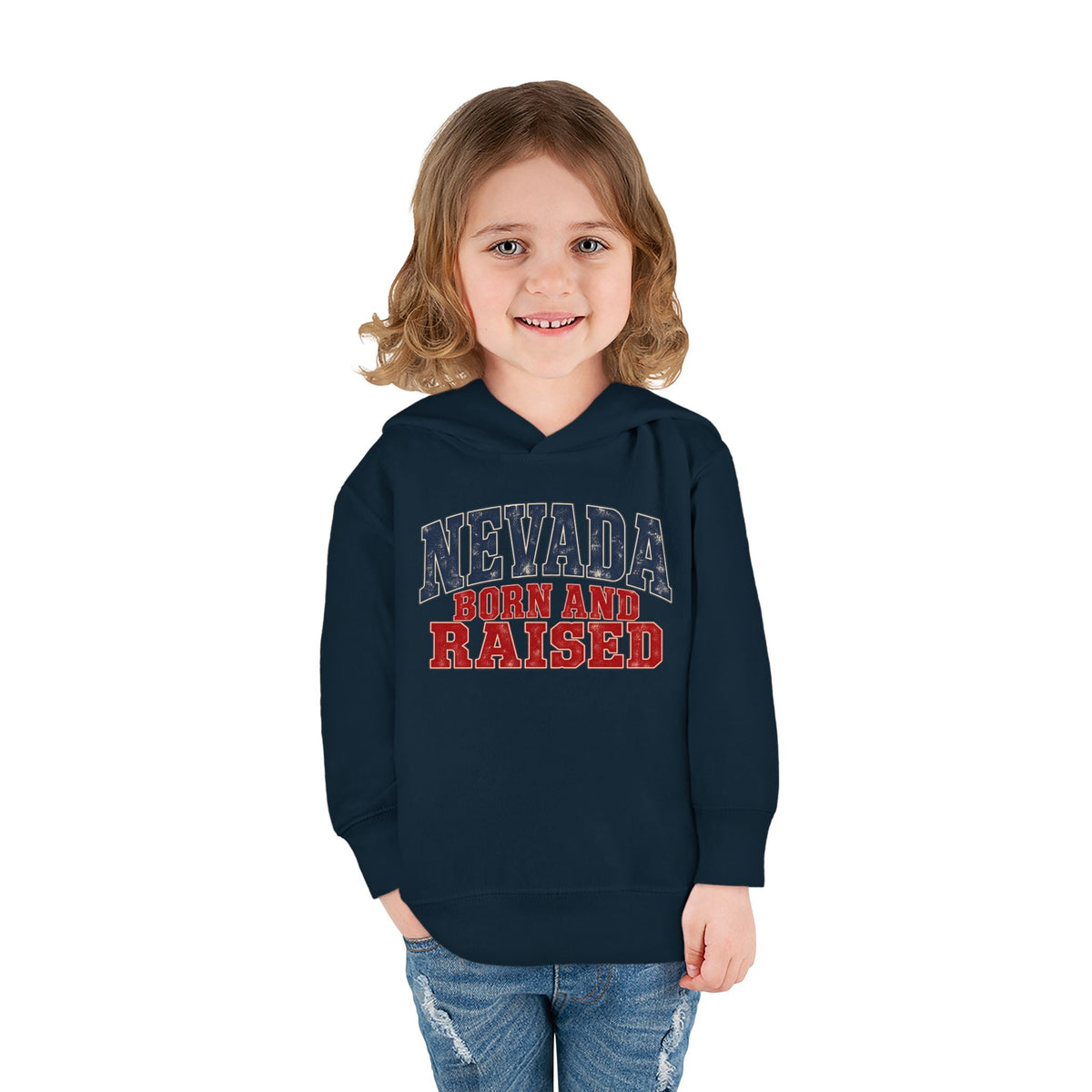 Nevada Born and Raised Desert Heritage Unisex Toddler Pullover Fleece Hoodie