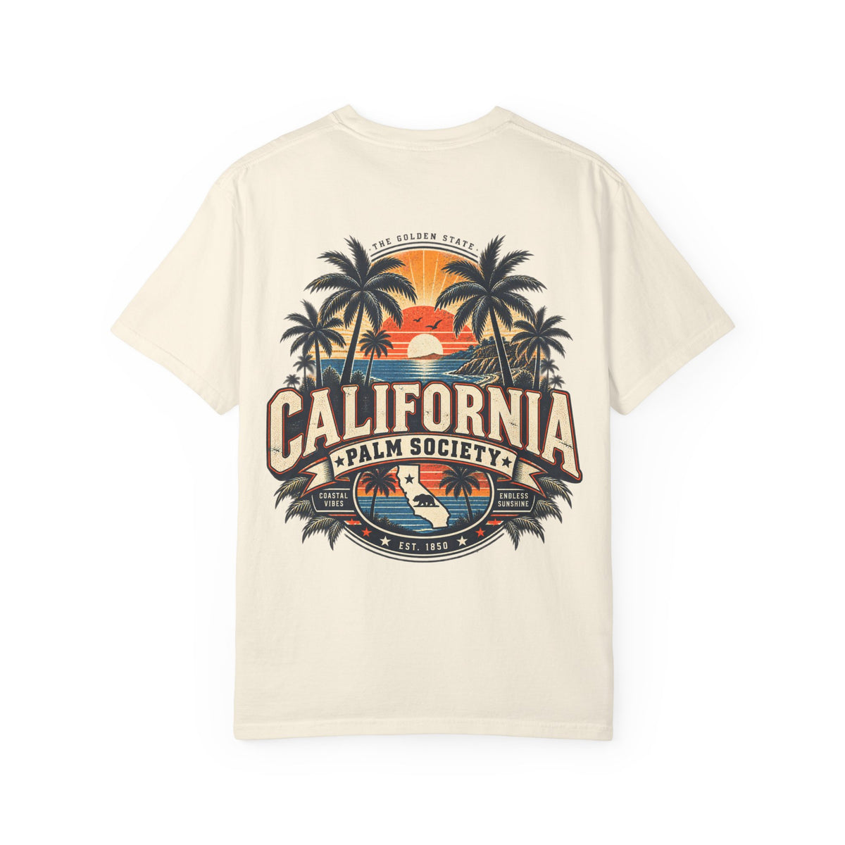 California Palm Society  Unisex Comfort Color 1717 Streetwear Graphic Tee