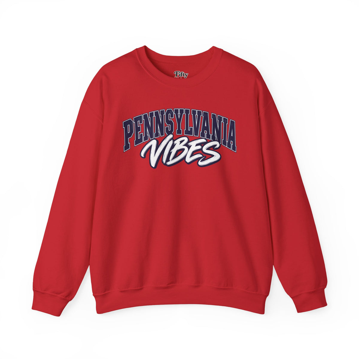 Pennsylvania Vibes Unisex Crewneck Sweatshirt State Name Graphic