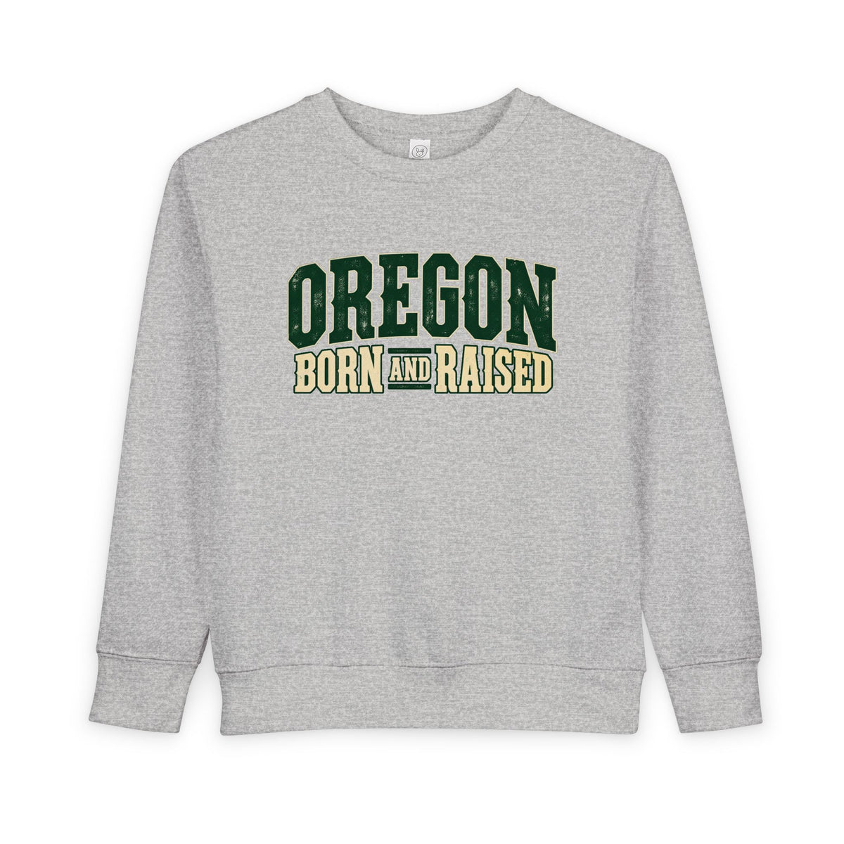 Oregon Born and Raised Pacific Northwest Americana Unisex Toddler Sweatshirt