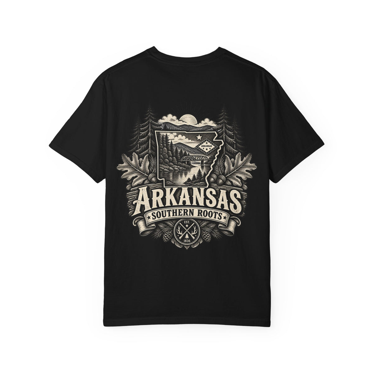 Arkansas Southern Roots Unisex Comfort Color 1717 Streetwear Graphic Tee