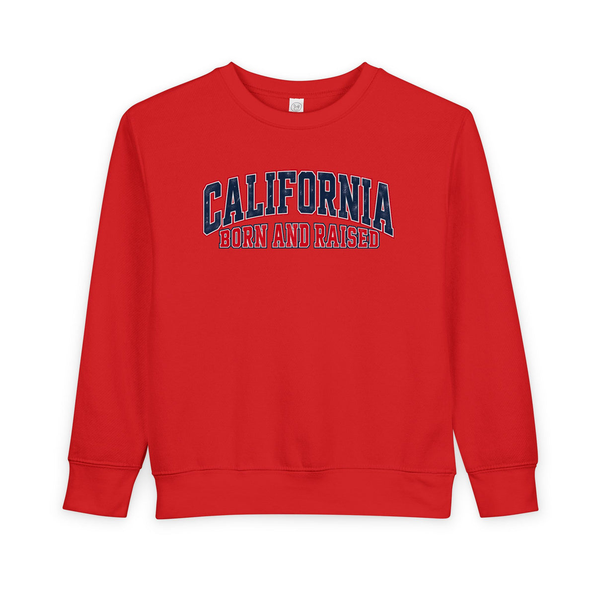 California Born and Raised Vintage Athletic Heritage Unisex Toddler Sweatshirt