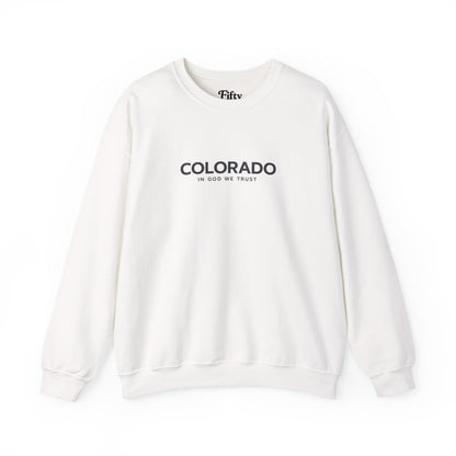 Colorado All State In God We Trust Unisex Crewneck Sweatshirt