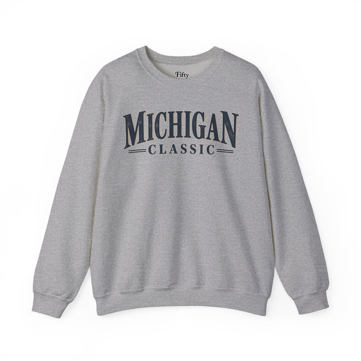 Michigan Classic Unisex Crewneck Sweatshirt State Name Graphic