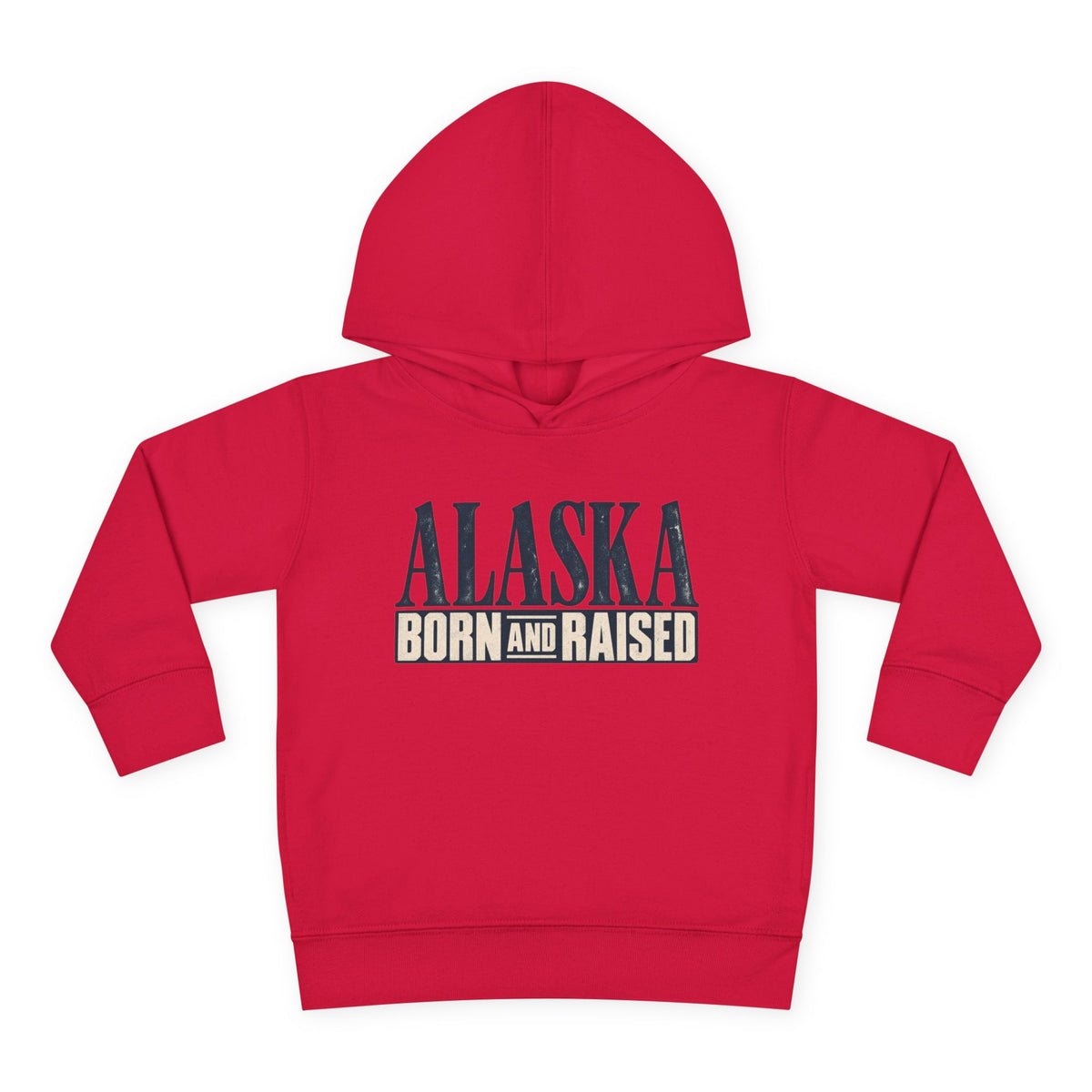 Alaska Born and Raised Premium Heritage Unisex Toddler Pullover Fleece Hoodie