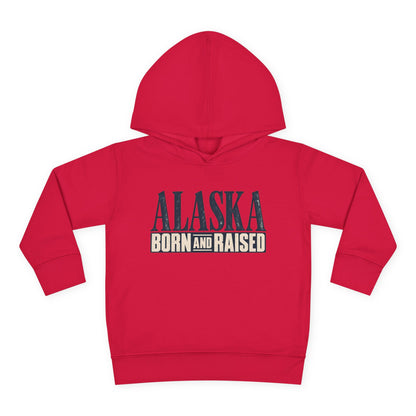 Alaska Born and Raised Premium Heritage Unisex Toddler Pullover Fleece Hoodie