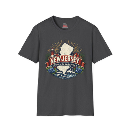 New Jersey State Pride Unisex Softstyle T Shirt State Pride Graphic Tee Collections FS03