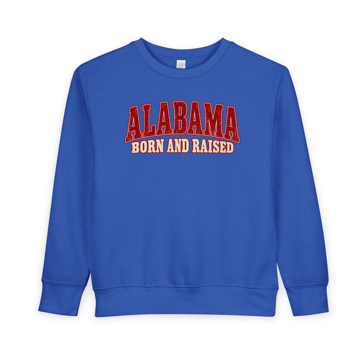 Alabama Born and Raised Classic Southern Heritage Unisex Toddler Sweatshirt