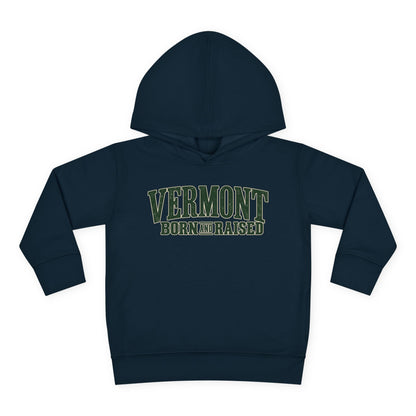 Vermont Born and Raised Premium Vermont Heritage Unisex Toddler Pullover Fleece Hoodie
