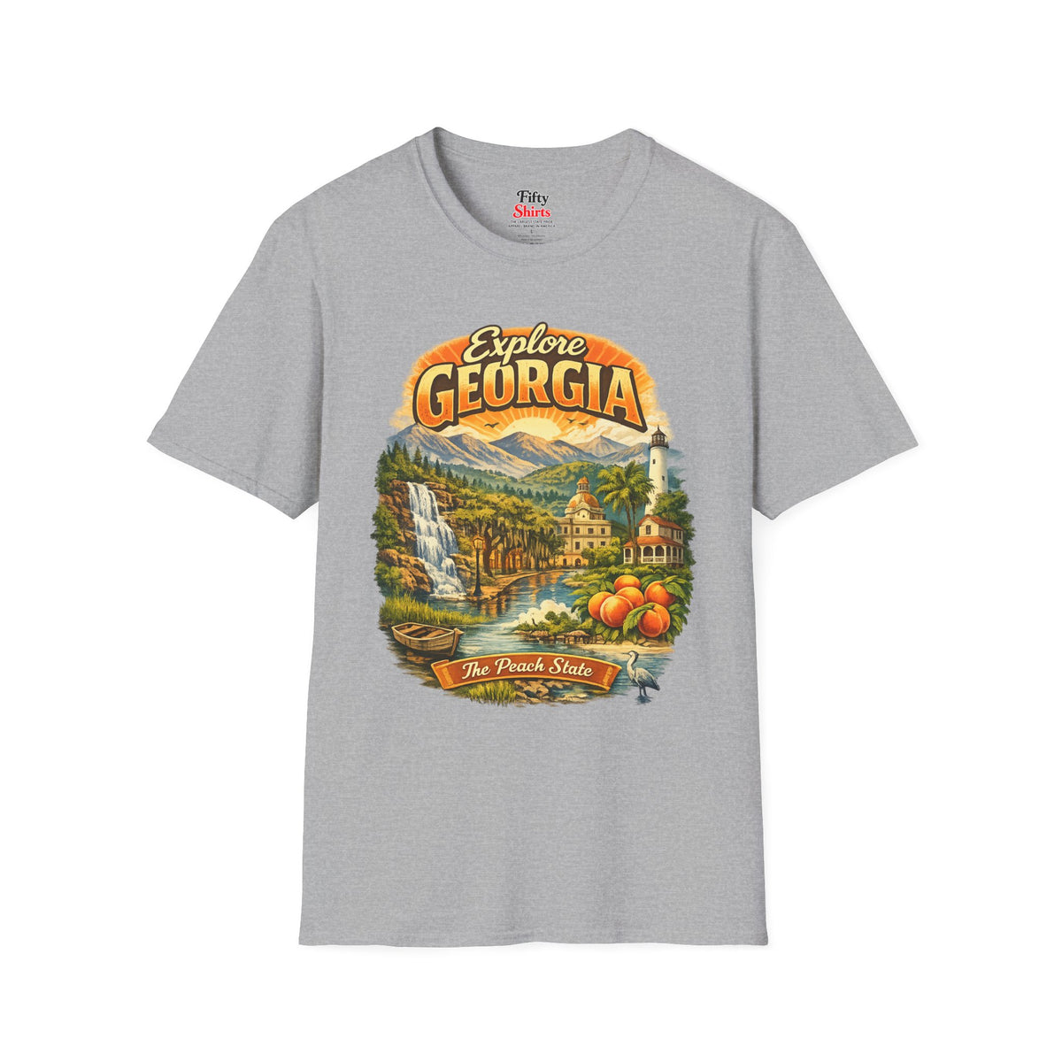 Explore Georgia Unisex Softstyle T Shirt State Pride Graphic Tee Collections FS03